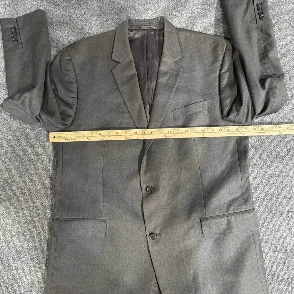 Michael Kors Blazer Mens 48L Gray Two Button Sport Coat Jacket Lined Classic